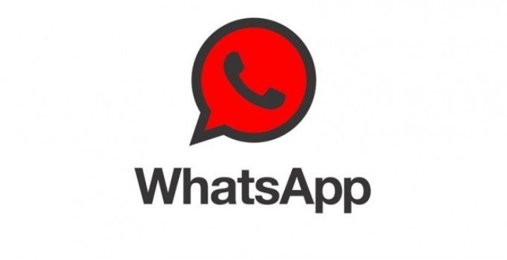 Logo di Whatsapp rosso