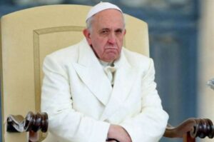 Papa Francesco arrabbiato