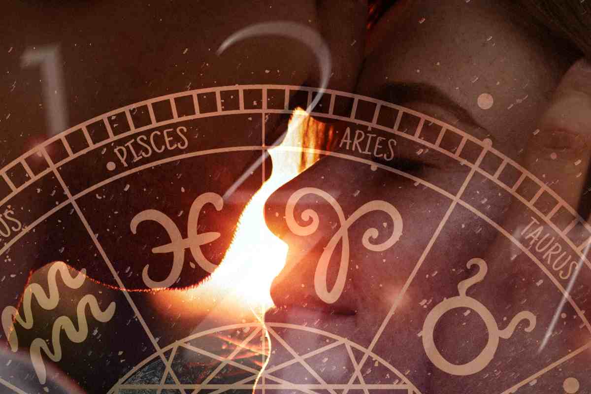 ragazzi innamorati e ruota dello zodiaco