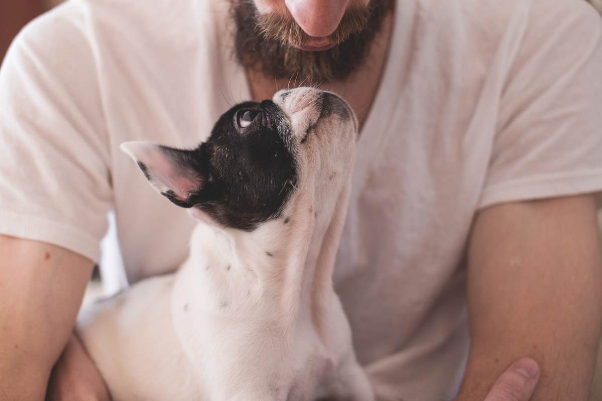 Uomo con il suo cane