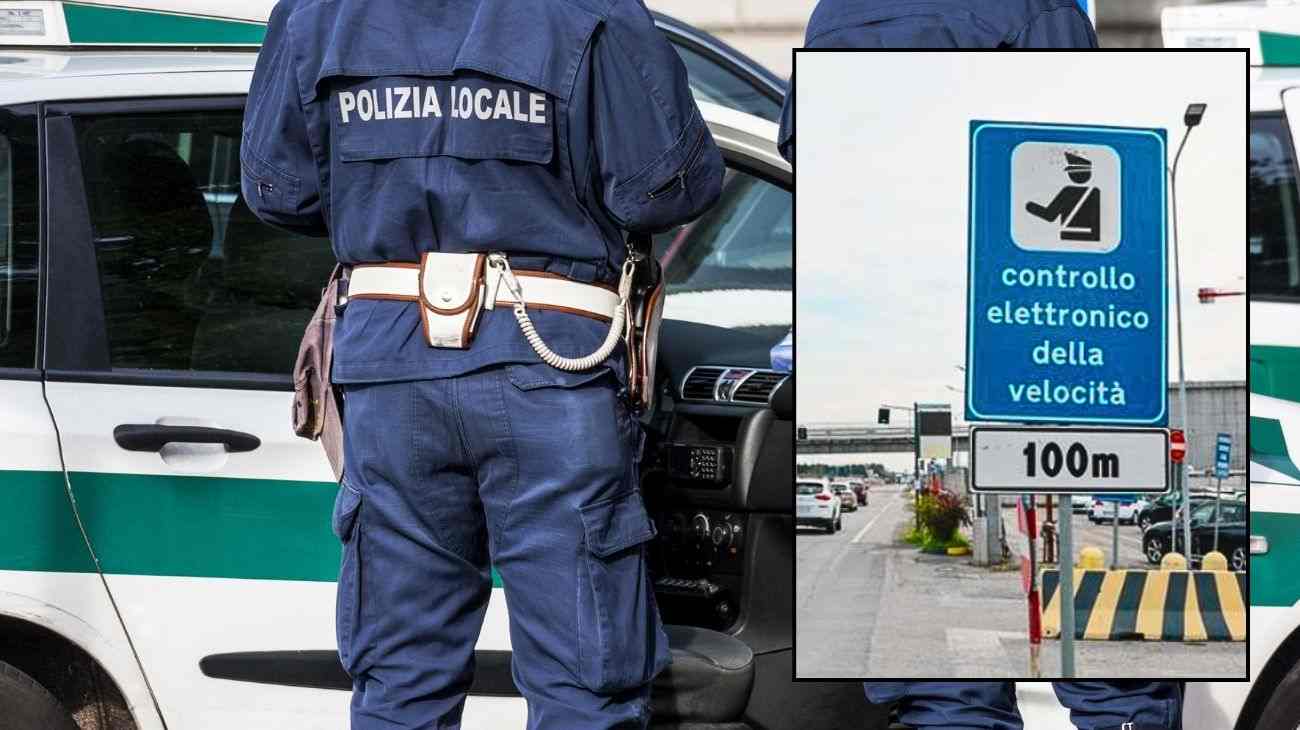 Poliziotti al lavoro in strada