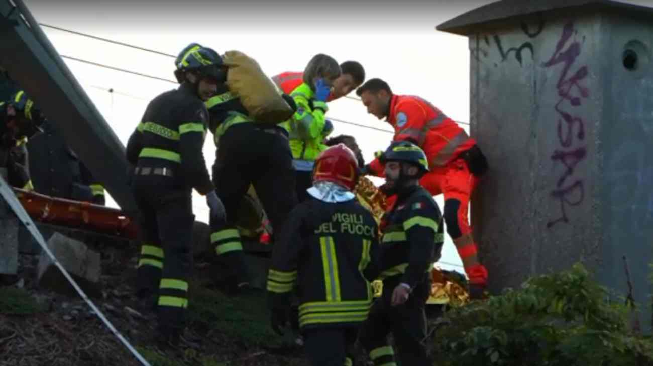 soccorsi incidente ferroviario