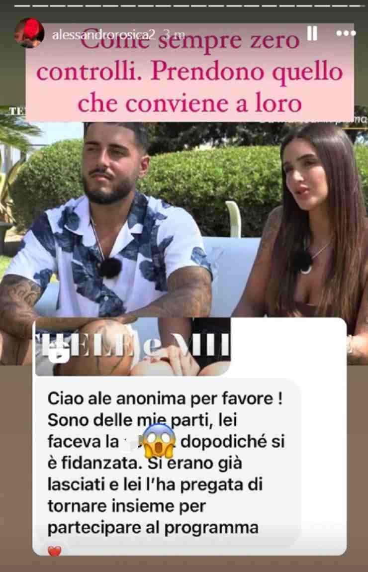 temptation island segnalazione choc