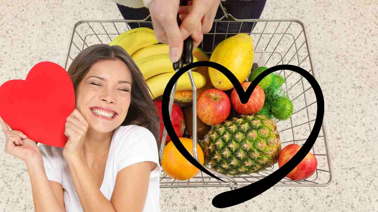 ananas al supermercato per trovare l'amore