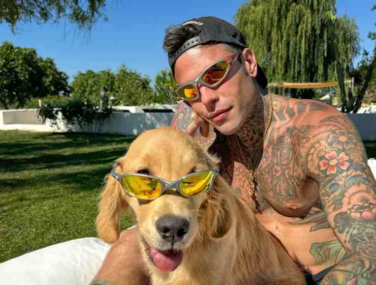 Fedez con il suo cane