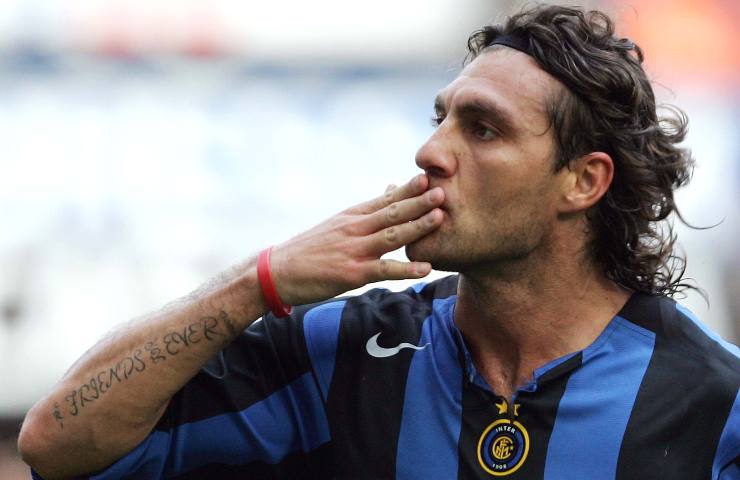 Vieri con la maglia dell'Inter