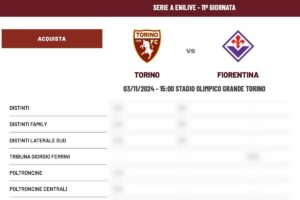 listino biglietti torino fiorentina