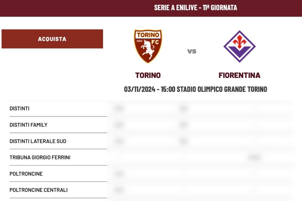 torino-fiorentina undicesima giornata