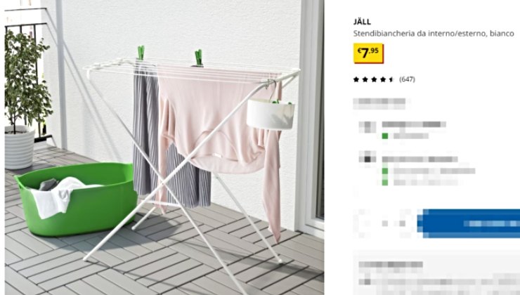 Da Ikea lo stendibiancheria comodo ed economico