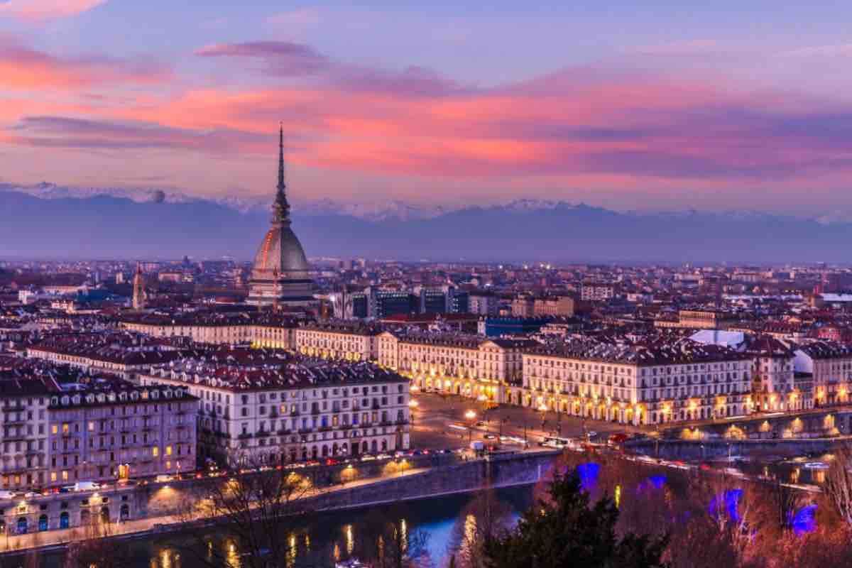 Veduta di Torino dall'alto