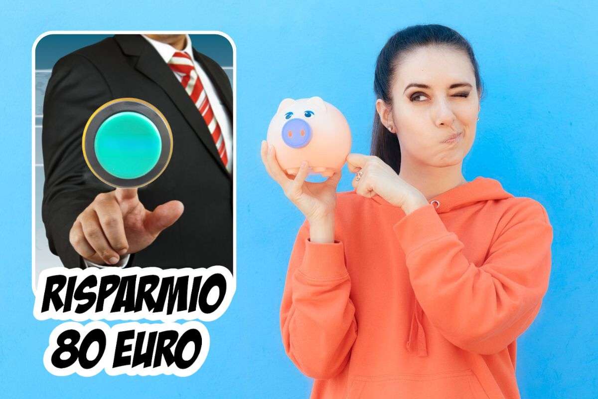 Risparmio 80 euro cliccando tasto