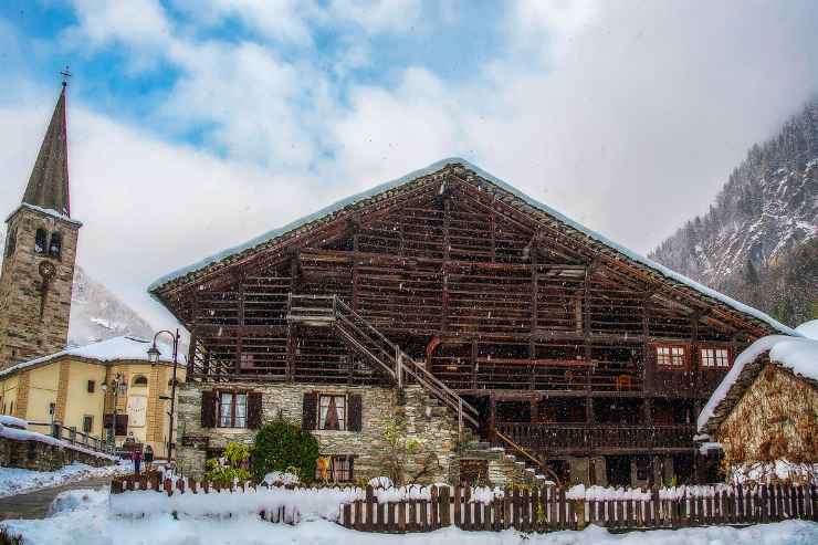 panorama innevato