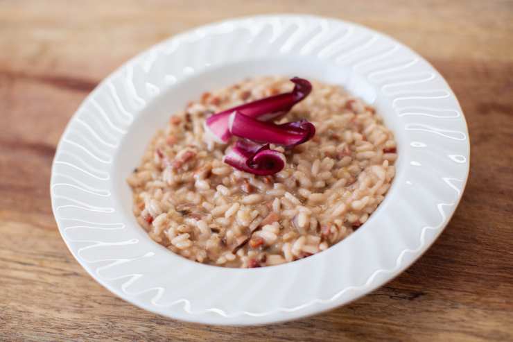 risotto radicchio e noci