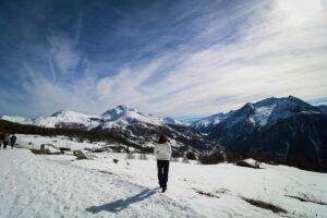 Vista sulle montagne di Sestriere